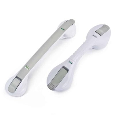 Poignées à ventouse de 40 et 48,8cm pour paroi de douche ou mur de salle de bain