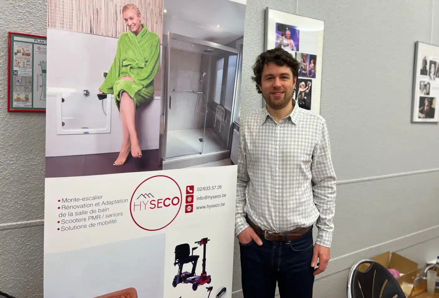 Équipe Hyseco à votre service pour une salle de bain adaptée dans le cadre d’un dossier AVIQ en Wallonie